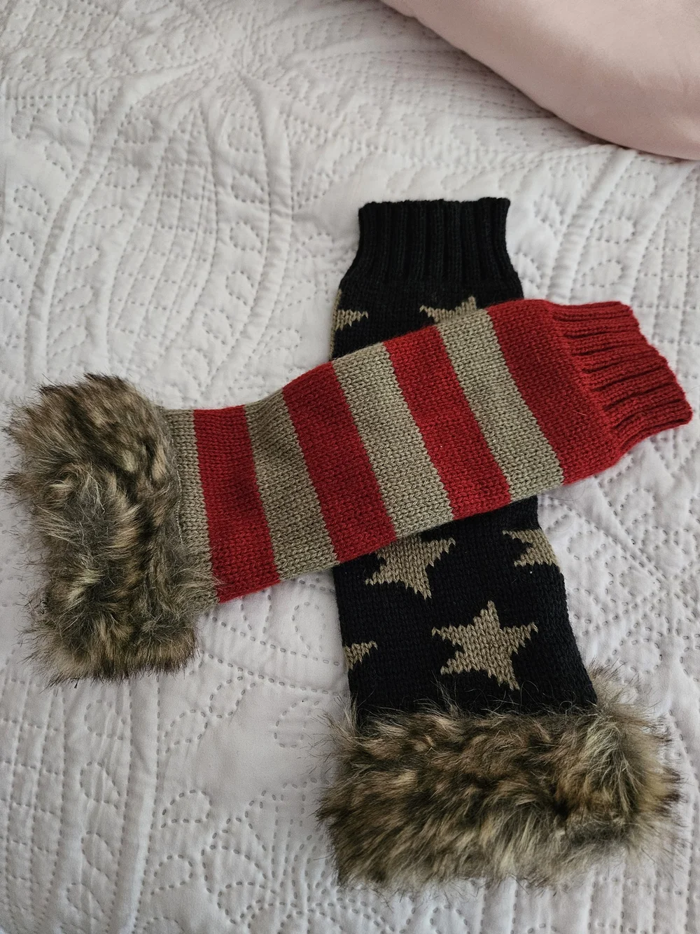 Patriotic Fingerless Gloves